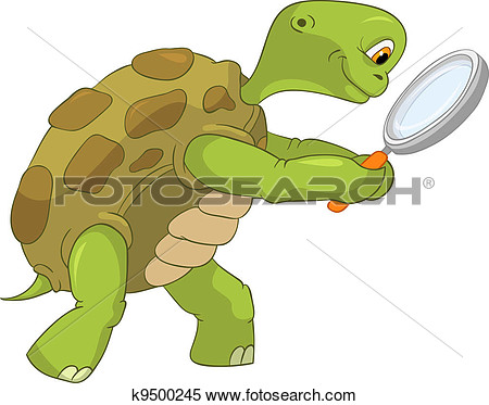 Funny Turtle  Finding  View Large Clip Art Graphic