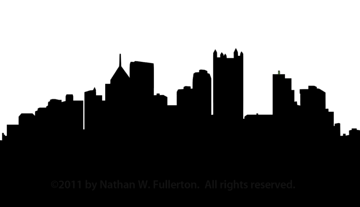 Pittsburgh Skyline Silhouette Dpi   Free Images At Clker Com   Vector