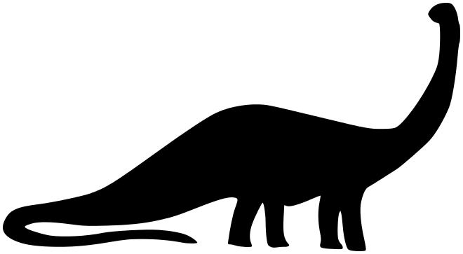 Sauropod Silhouette    Animals Extinct Dinosaur Dinosaur General