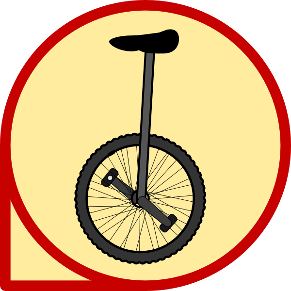 Unicycle Icon Clip Art At Clker Com   Vector Clip Art Online Royalty
