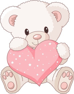 Cute Valentine Bear Clipart
