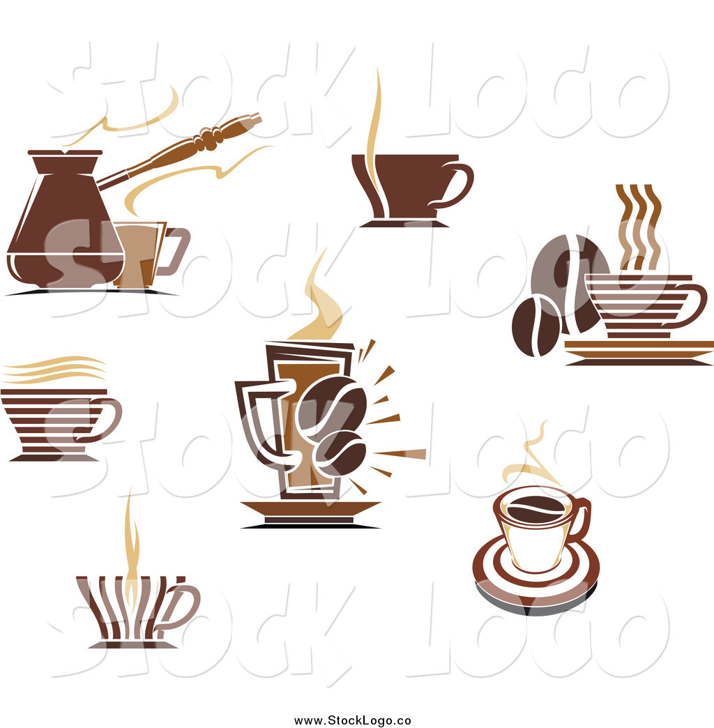 Vector Clipart Of Brown Coffee Logos By Seamartini Graphics    7988