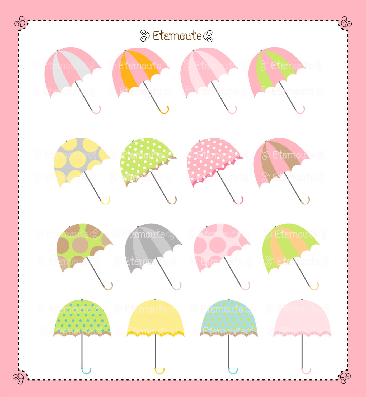 Baby Shower Umbrella Clipart Baby Shower Umbrella Clip Art
