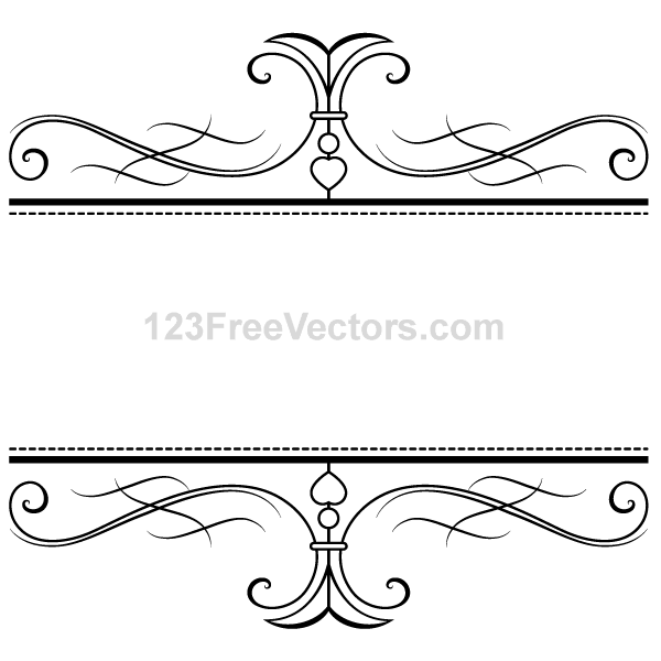 Calligraphy Ornamental Frame Vector Graphics   Download Free Vector    