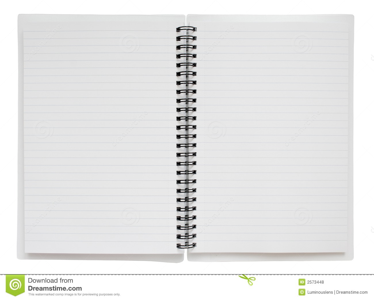Open Notebook Paper Clipart Open Spiral Bound Notebook Wit