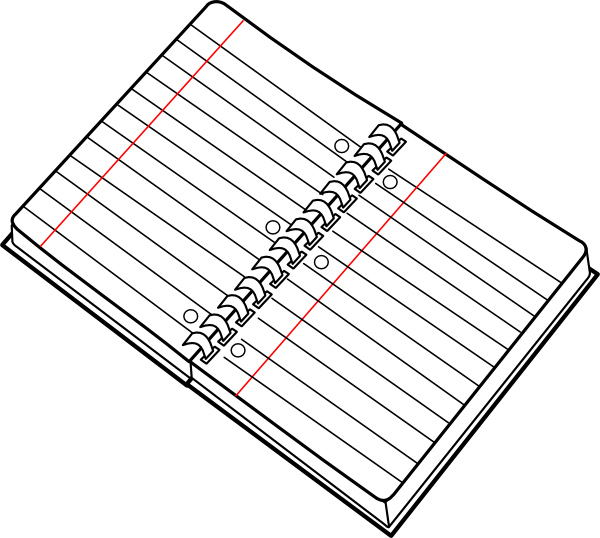 Spiral Notebook Clip Art At Clker Com   Vector Clip Art Online