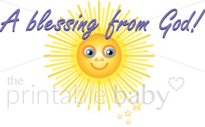 Happy Sun With A Blessing From God