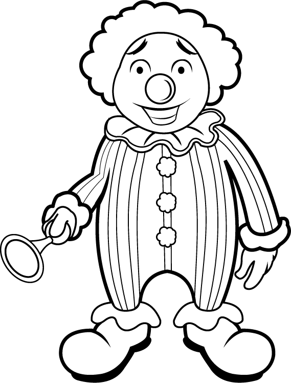 Black And White Clown With