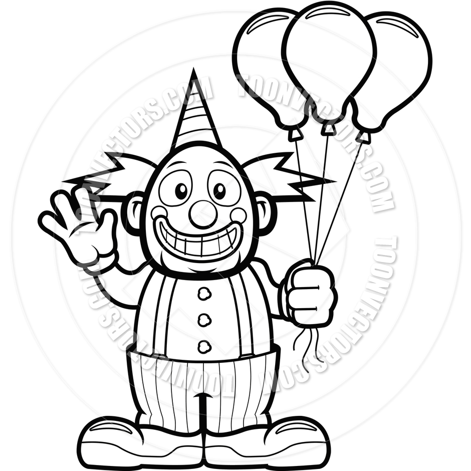 Circus Clipart Black And White Clown 20clipart 20black 20and
