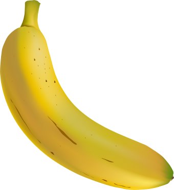 Clip Art Of A Yellow Banana