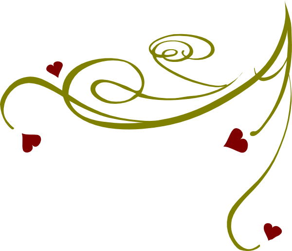Decorative Swirl Hearts Clip Art At Clker Com   Vector Clip Art Online