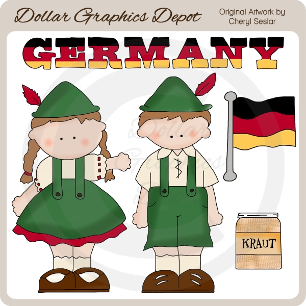German Kids Clipart German Kids   Clip Art