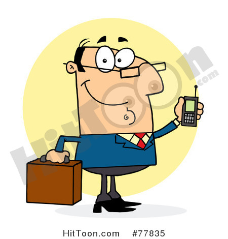 Mobile Phone Clipart  Businessman Clipart  77835