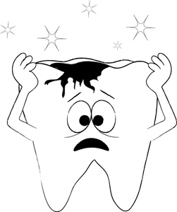 Toothache Clipart Image   Cartoon Of A Sad Tooth With Pain From A