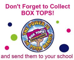 Box Tops For Education On Pinterest   Box Tops Education And Bulleti