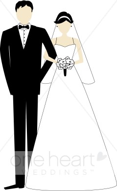 Clipart Wedding Dress Outline Formal Ceremony Clipart Dancing Couple