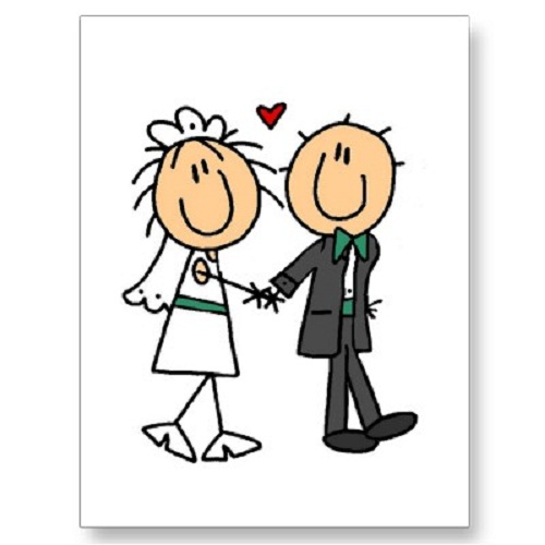 Download Cartoon Bride And Groom Clipart