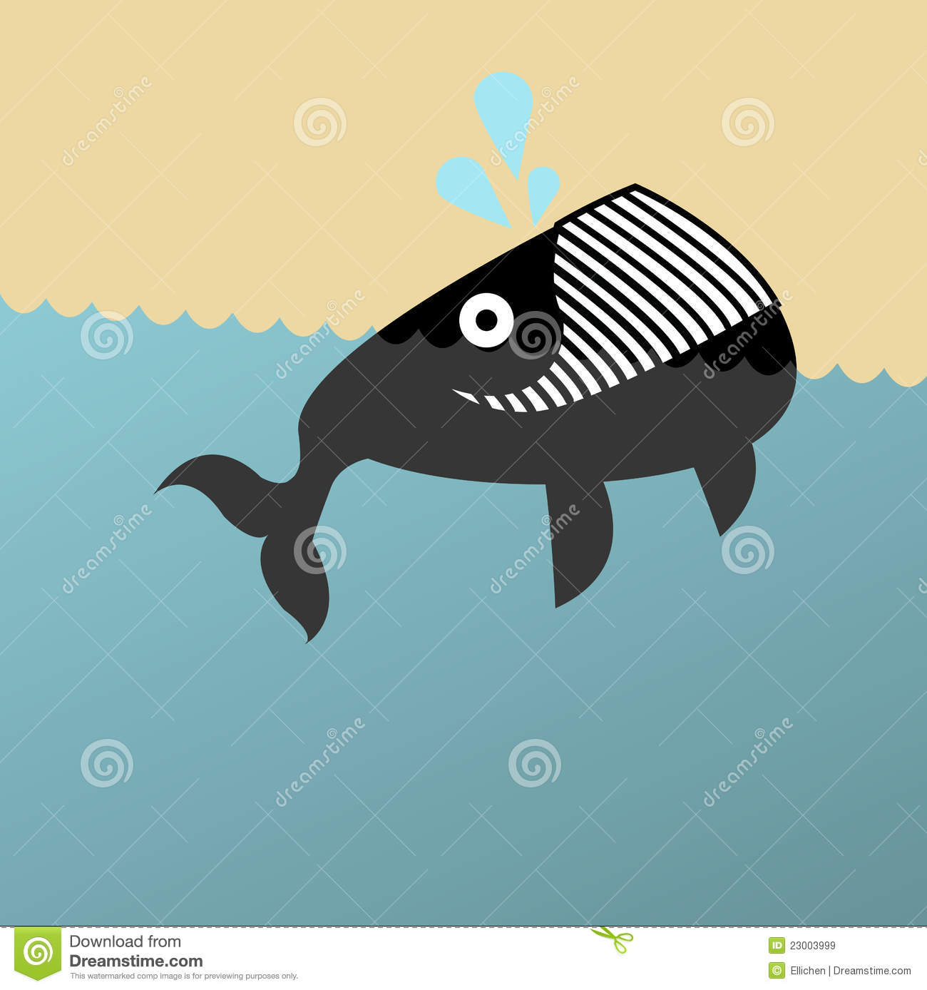 Illustration Of A Grinning Whale Royalty Free Stock Images   Image