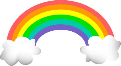 Rainbow Clipart Black And White   Clipart Panda   Free Clipart Images