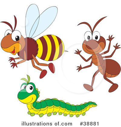 Royalty Free  Rf  Insects Clipart Illustration By Alex Bannykh   Stock