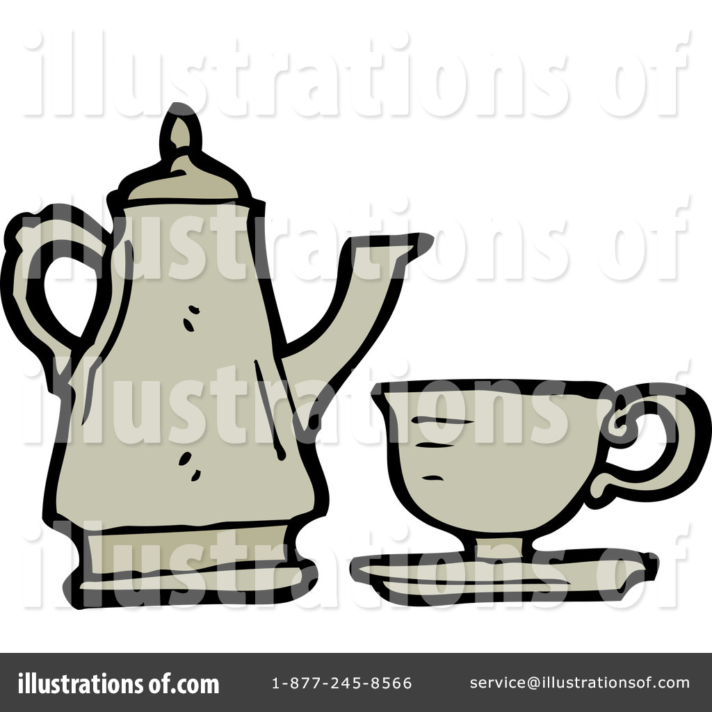 Tea Set Clipart  1216257 By Lineartestpilot   Royalty Free  Rf  Stock