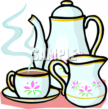 Tea Set Clipart Picture  This Image Shows A China Pot Of Either Tea