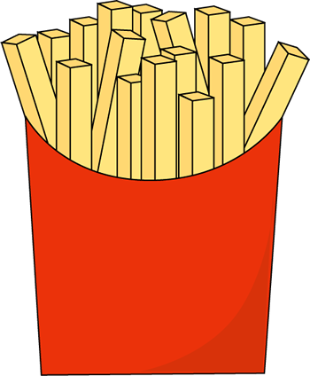 Fast Food French Fries Clip Art Image   French Fries In A Red Fast
