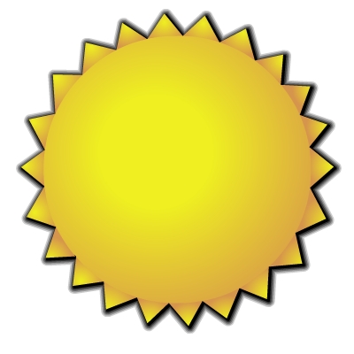 Sun Bright Yellow Clip Art