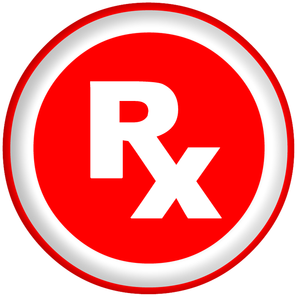 Rx Prescription Symbol Bold Red Clipart Image   Ipharmd Net