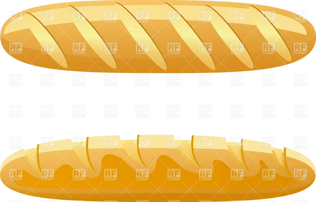 Bread   Long Loaf Download Royalty Free Vector Clipart  Eps