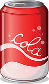 Can Of Cola   Clipart Graphic