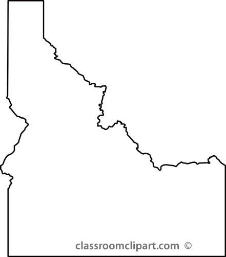 Idaho Clipart Idaho State Map Outline Jpg
