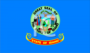 Royalty Free Idaho Flag Clipart