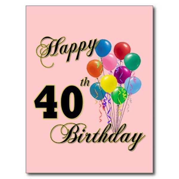 Happy 40th Birthday Clipart   Free Reference Images