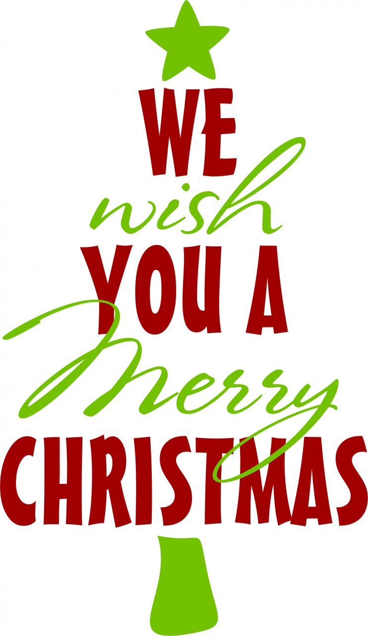 Printable Clip Art Of We Wish You A Merry Christmas From Coloringpoint