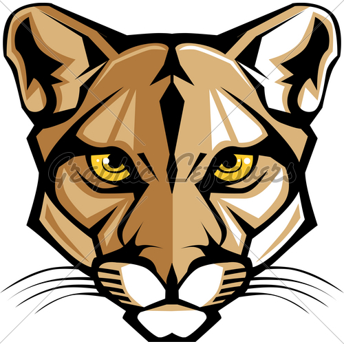 Cougar Panther Mascot Head Graphic   Gl Stock Images