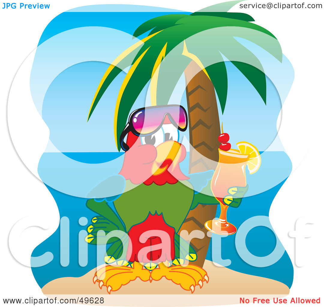 Free  Rf  Clipart Illustration Of A Macaw Parrot Character Mascot