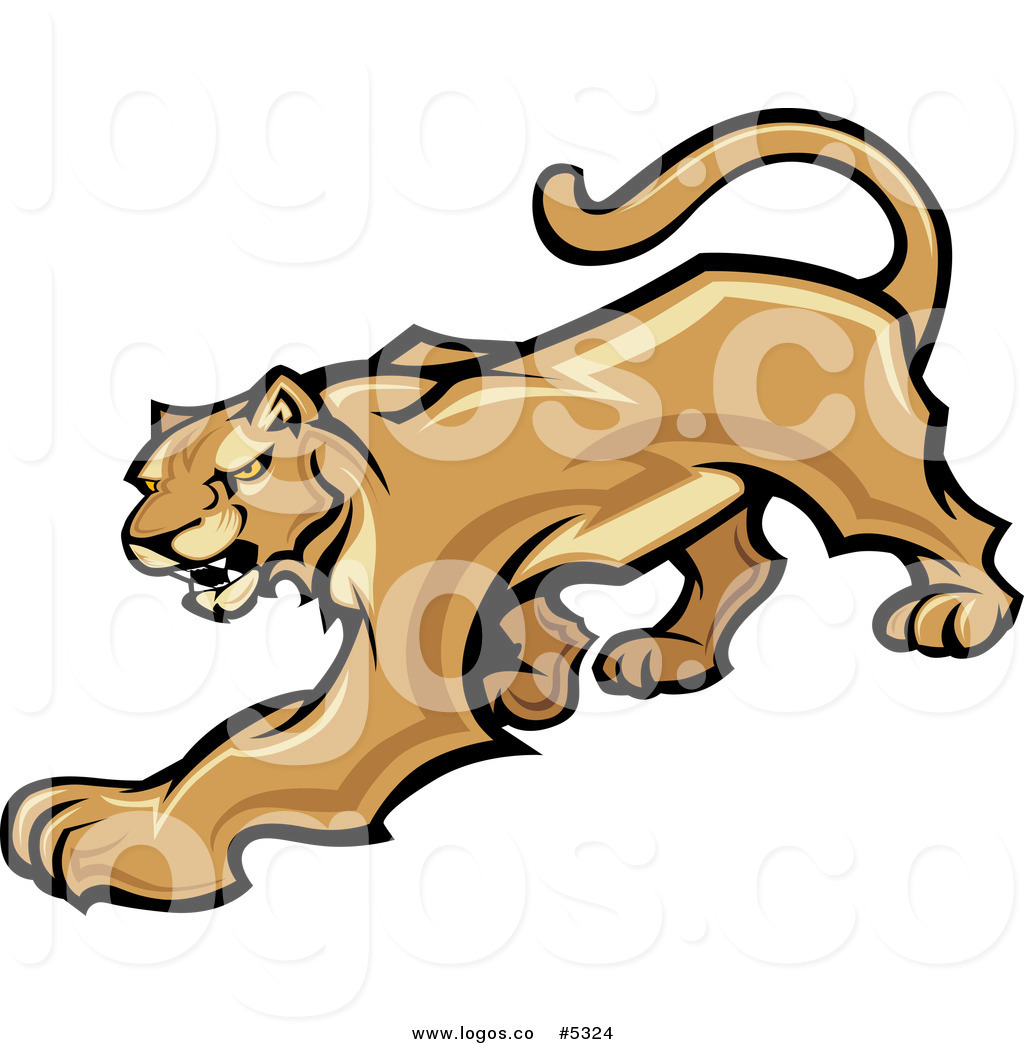 Free Vector Of A Logo Of A Prowling Cougar Mascot By Chromaco    5324