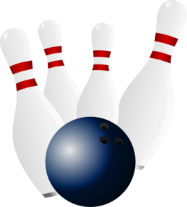 Bowling Ball And Pins Clip Art At Clker Com   Vector Clip Art Online