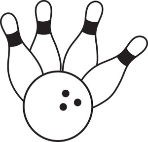 Bowling Ball   Pins Clip Art