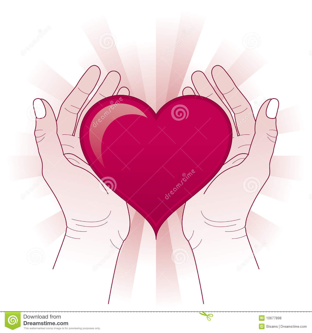 Hands Protecting The Heart  Heart In Hands Concept