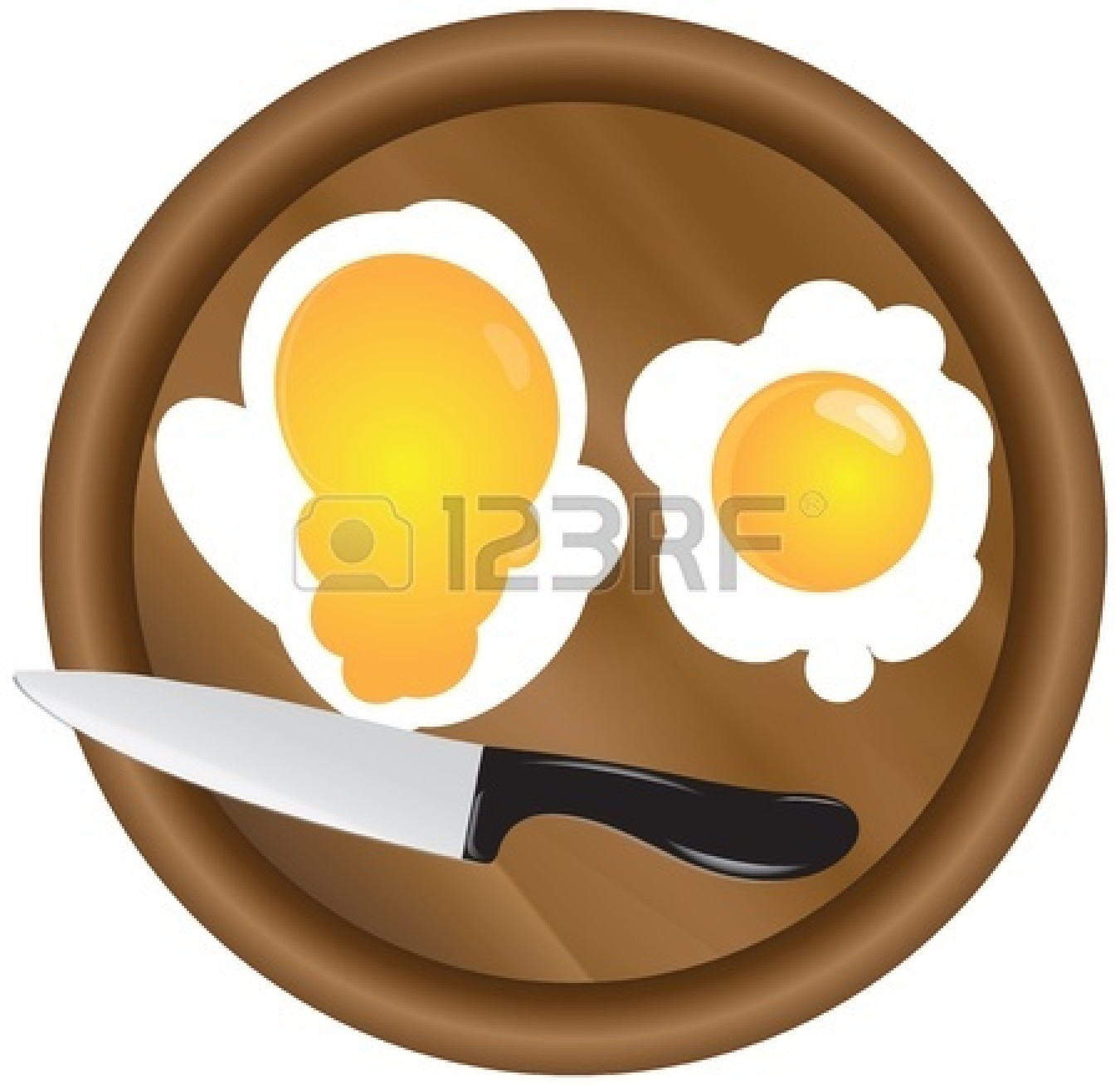 Yolk Clipart Black And White 15472814 Scrambled Eggs With Two Yolks