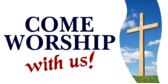 Church Worship With Us Church Worship With Us Banner Sign