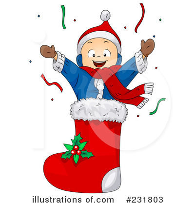 Royalty Free  Rf  Christmas Stocking Clipart Illustration  231803 By