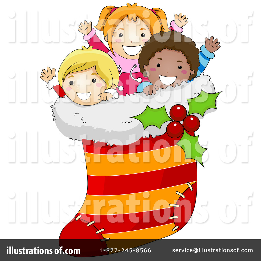 Royalty Free  Rf  Christmas Stocking Clipart Illustration  434672 By