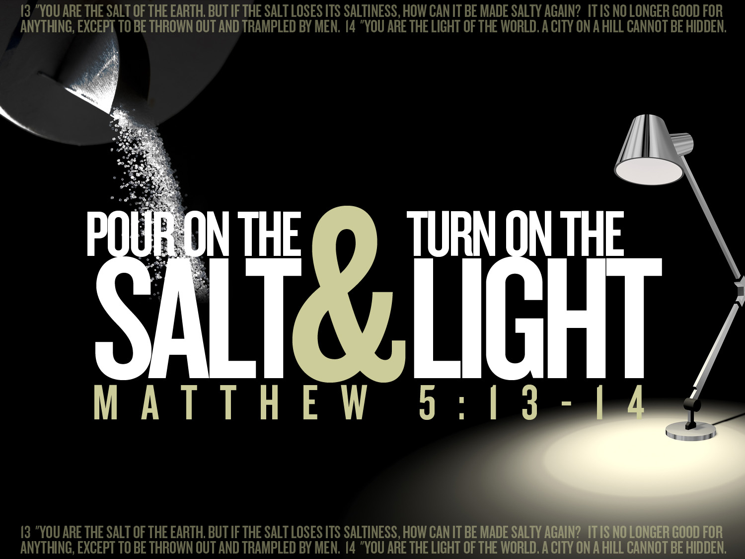     The Theatre Of Our Lives That You Have Called Us To Be Salt And Life