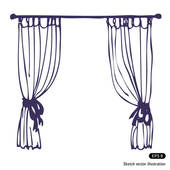 Curtains   Clipart Graphic