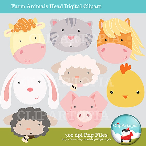 Cute Farm Animals Barn Animals Clipart   Dolls   Pinterest