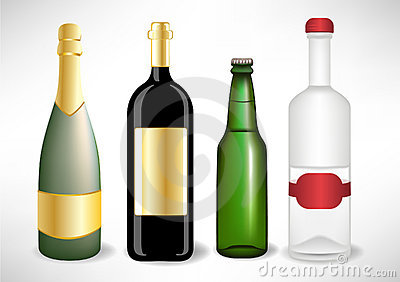 Alcohol Bottles Clipart