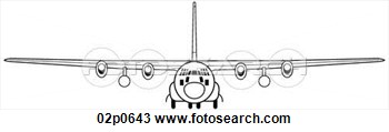 Clipart   C 130 Front View  Fotosearch   Search Clipart Illustration